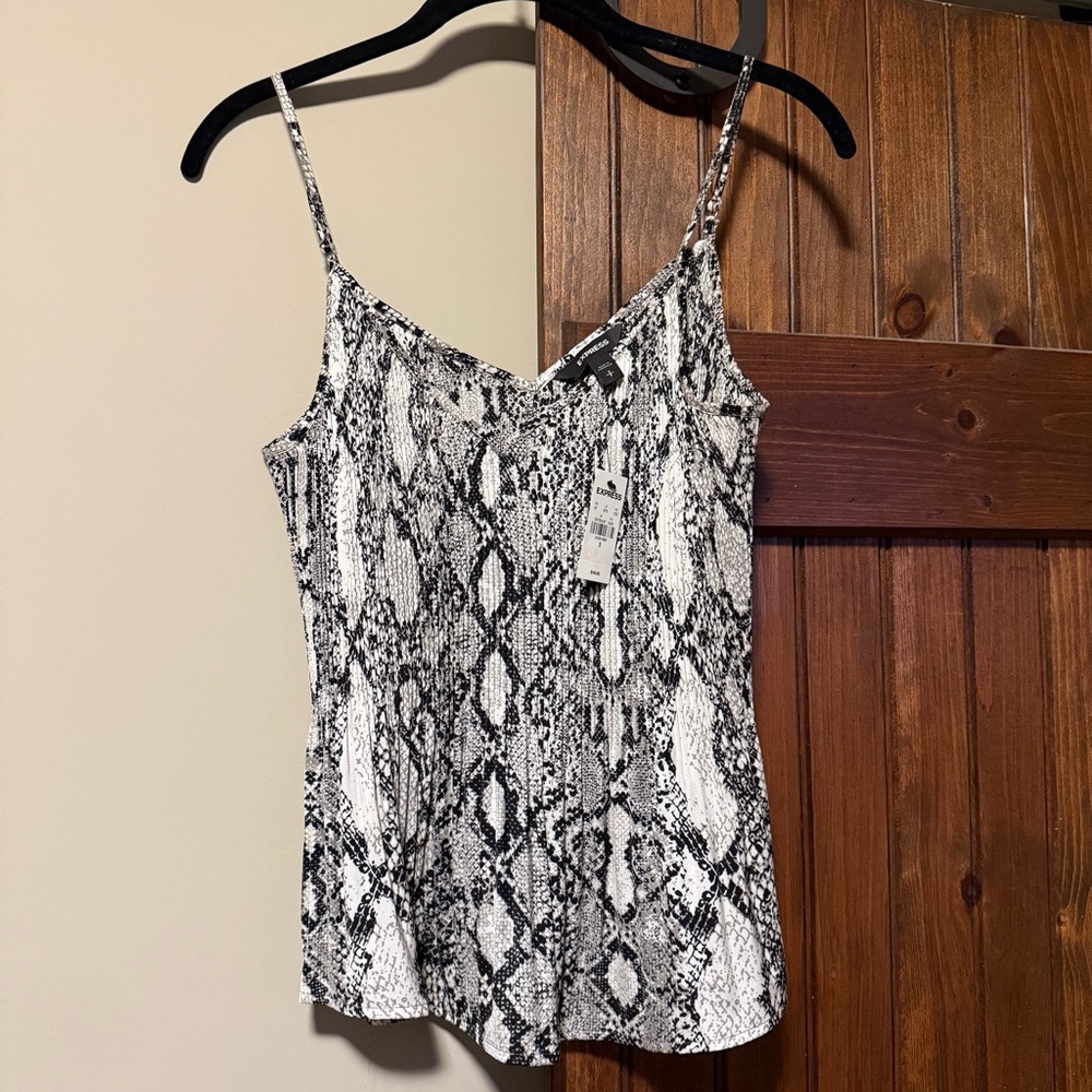 NWT Express Snakeskin Print Tank Top